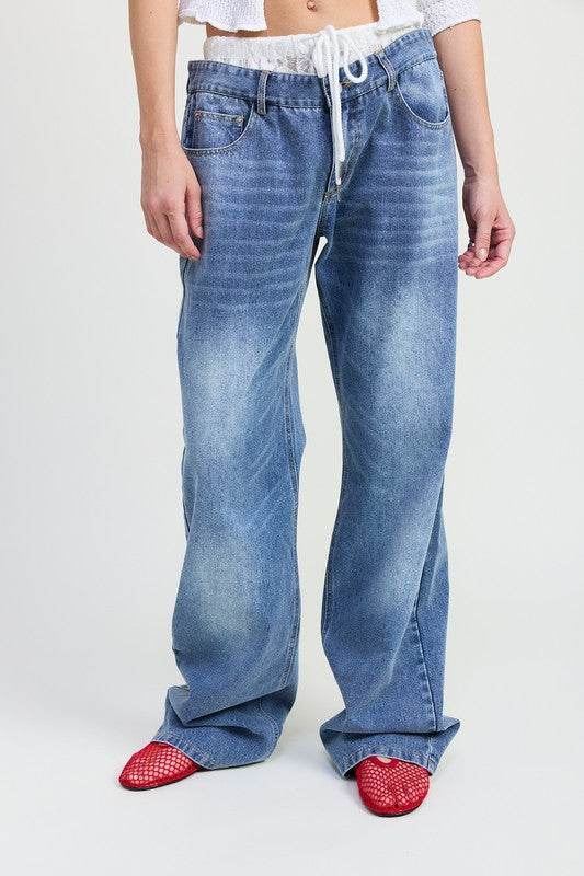 Low Rise Denim Jeans for Effortless Style and Comfort - Akana Style