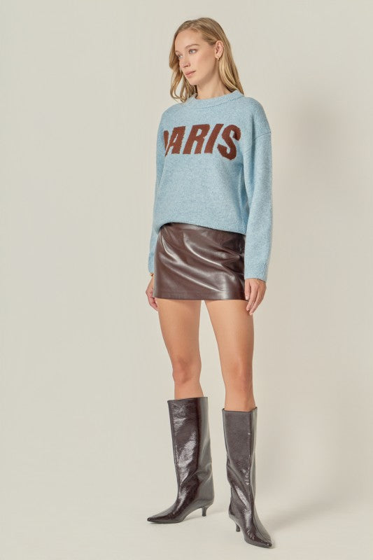 Lettering sweater