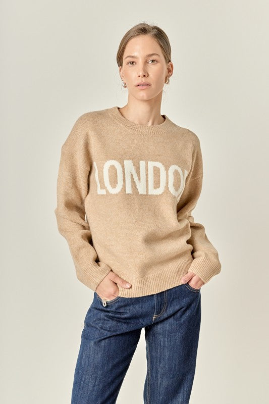 Lettering sweater