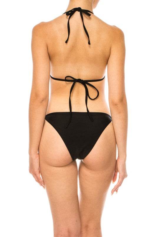 TWO PIECE OMBRE GLITTER SEQUINS BIKINI - Akana Style