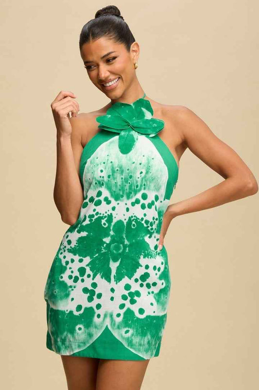 Orchid Floral Mini Dress