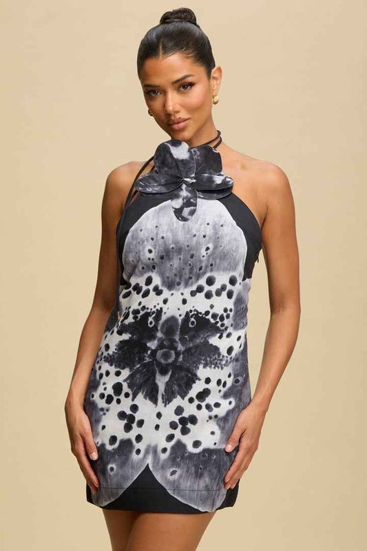 Orchid Floral Mini Dress