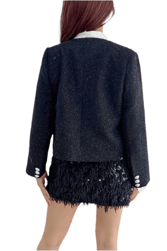 Pearl Blazer - Elegant Pearl Bib Blazer for a Chic Look - Akana Style