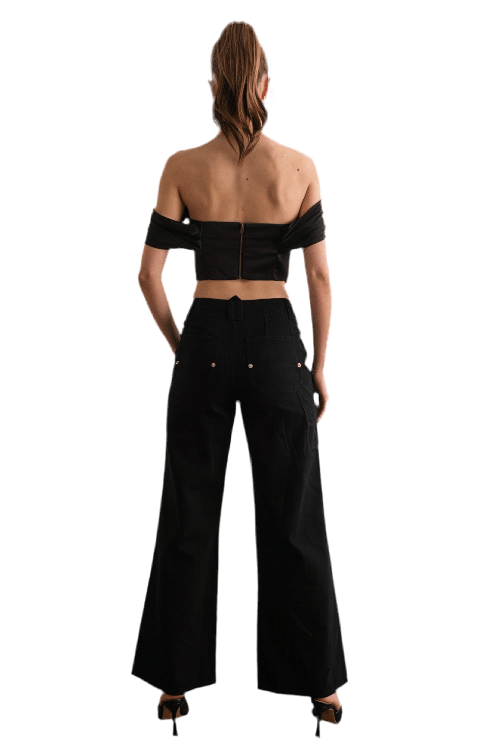 Ruched Off Shoulder Corset Top - Akana