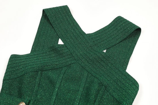 Metallic Bandage dress