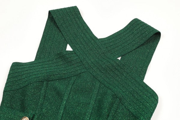 Metallic Bandage dress