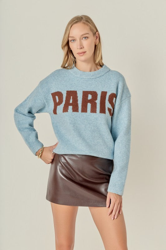 Lettering sweater
