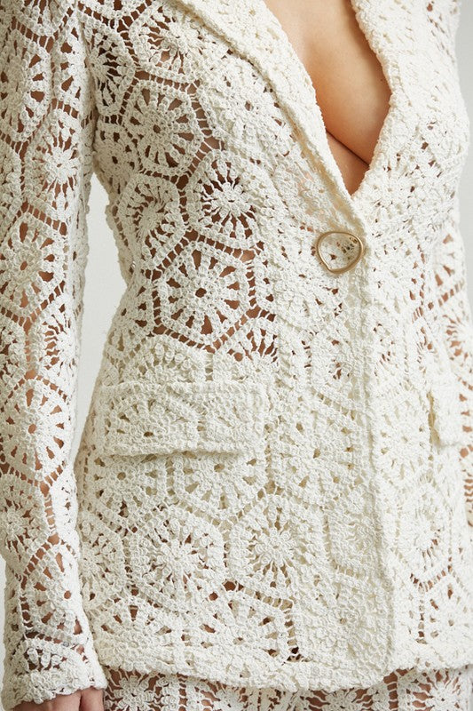 Crochet white set