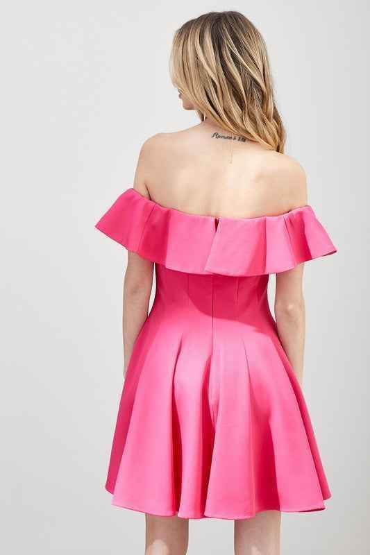 A Line Ruffle Dress - Akana Style