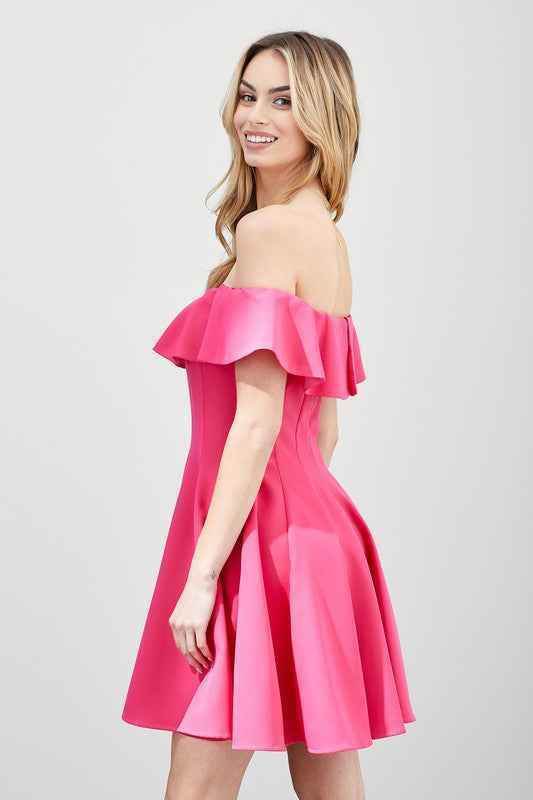 A Line Ruffle Dress - Akana Style