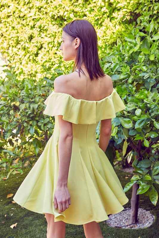 A Line Ruffle Dress - Akana Style