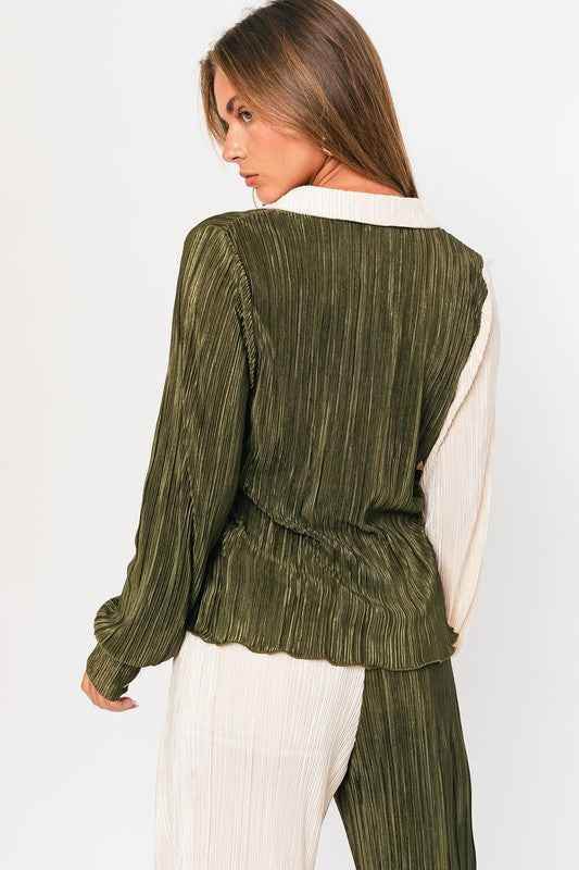 Long Sleeve Collared Shirt for Effortless Style and Comfort - Akana Style