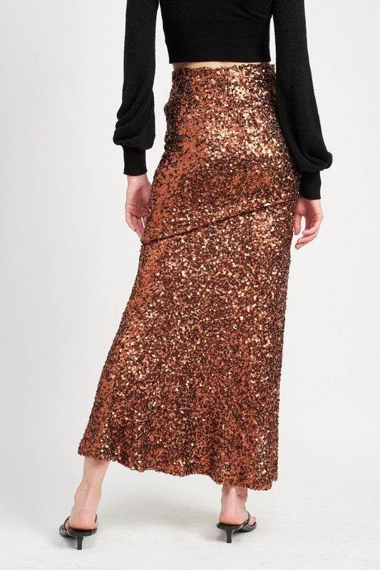 Printed High Waisted Maxi Skirt - Chic and Versatile Fashion Essential - Akana Style