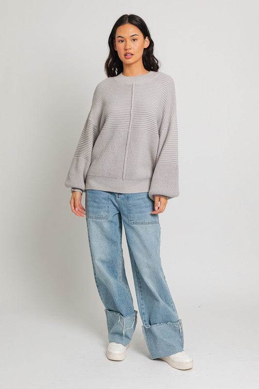 Ribbed Knitted Sweater - Akana Style