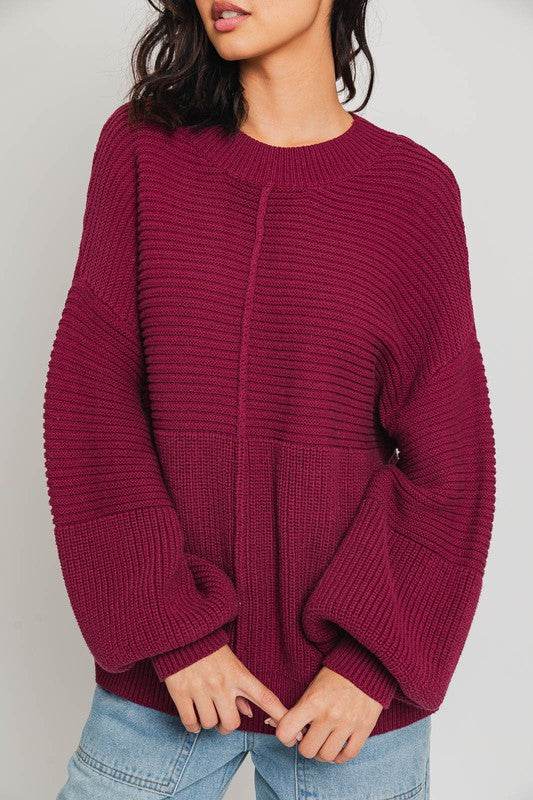 Ribbed Knitted Sweater - Akana Style