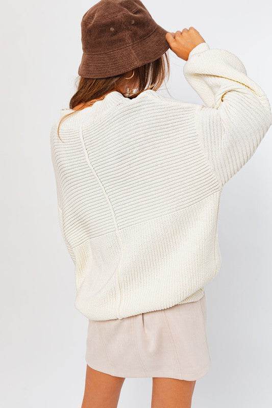 Ribbed Knitted Sweater - Akana Style