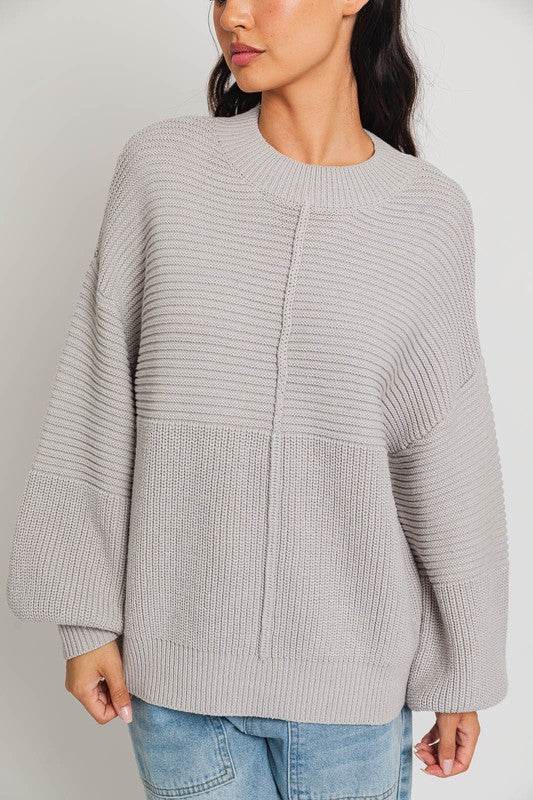 Ribbed Knitted Sweater - Akana Style