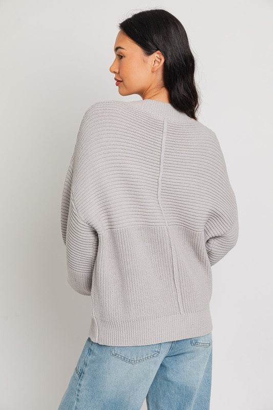 Ribbed Knitted Sweater - Akana Style