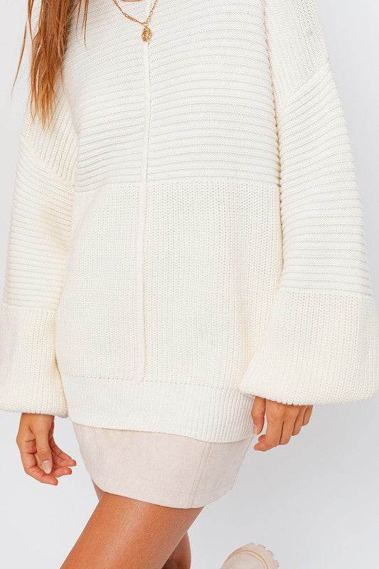 Ribbed Knitted Sweater - Akana Style