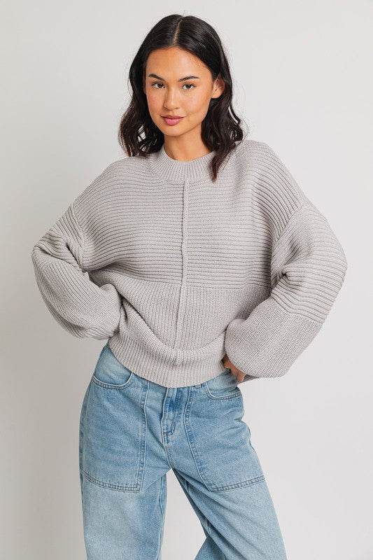 Ribbed Knitted Sweater - Akana Style