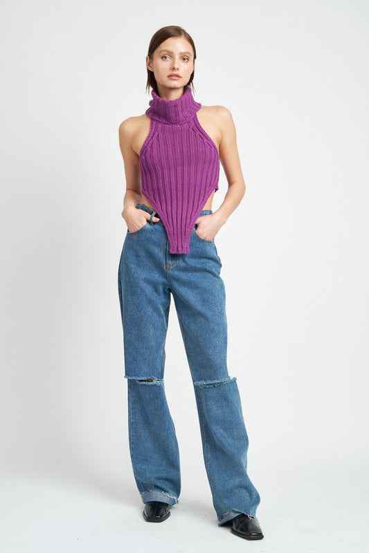 Knit Turtleneck Top for Effortless Style and Comfort - Akana Style