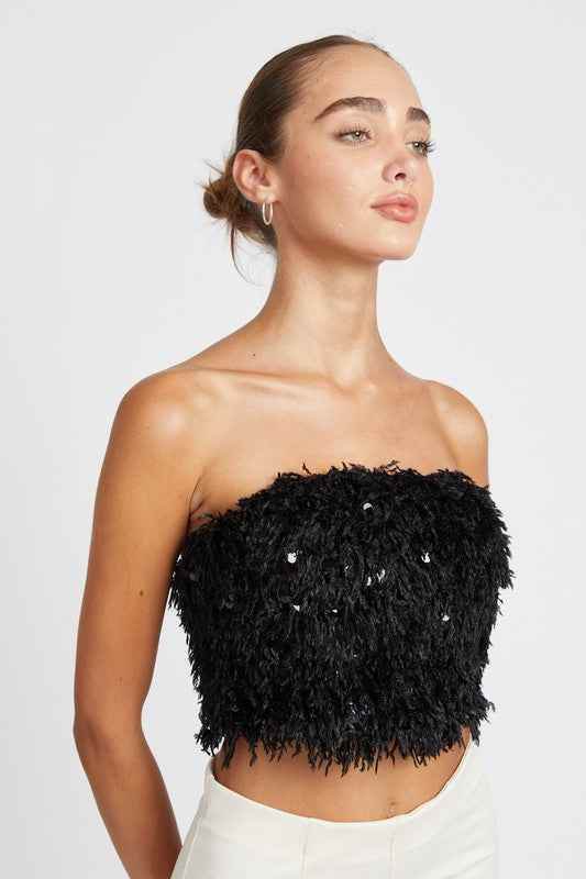 FEATHER TUBE TOP - Akana Style