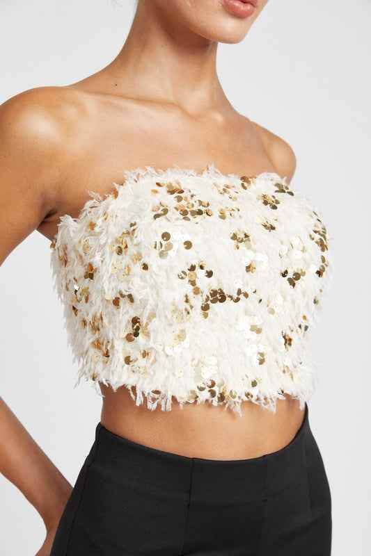 FEATHER TUBE TOP - Akana Style