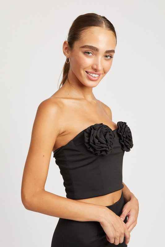 ROSETTE BUSTIER TOP - Akana Style