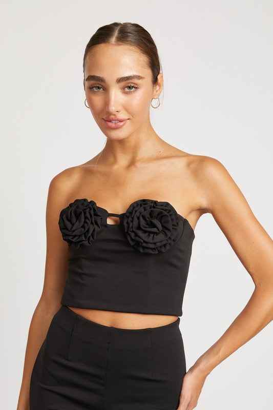 ROSETTE BUSTIER TOP - Akana Style