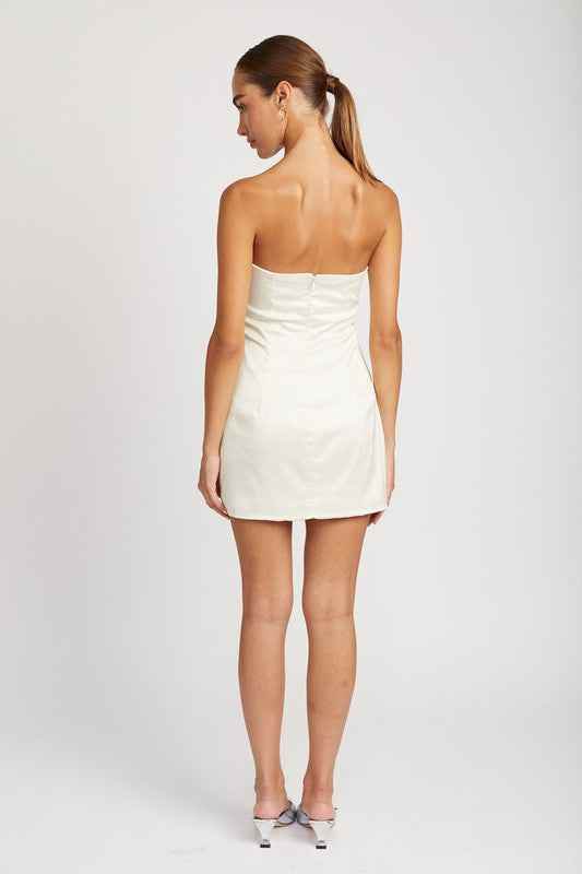 ROSETTE BUST MINI DRESS - Akana Style