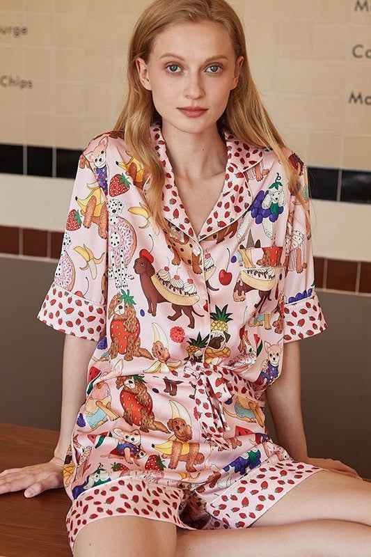 Printed Pajama Set: Ultimate Comfort Two Piece Pajama Set - Akana Style