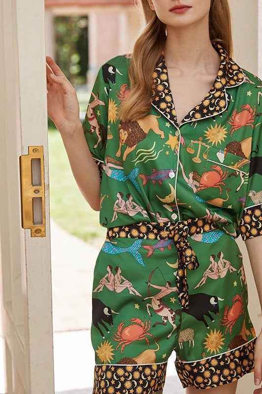 Printed Pajama Set: Ultimate Comfort Two Piece Pajama Set - Akana Style