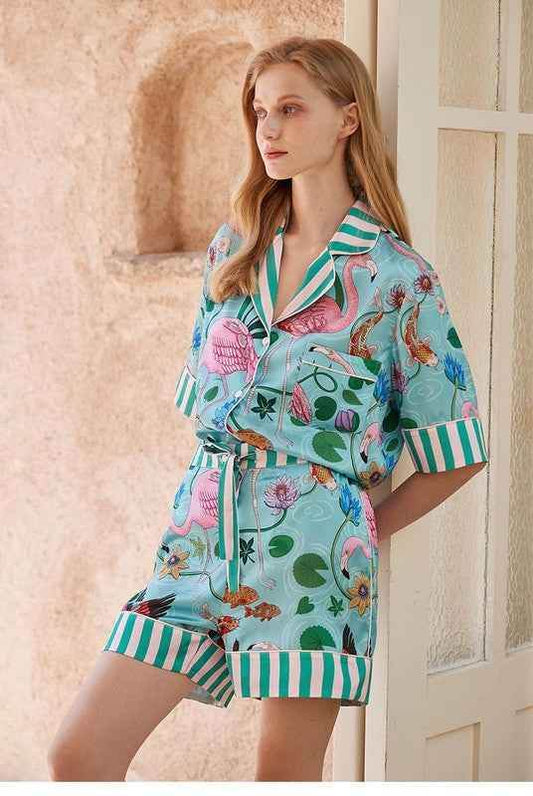 Printed Pajama Set: Ultimate Comfort Two Piece Pajama Set - Akana Style