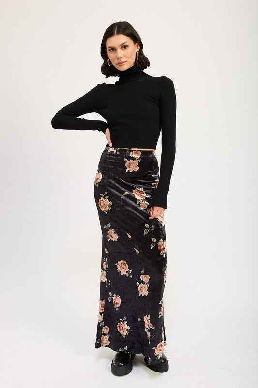 HIGH WAIST MAXI PENCIL SKIRT - Akana Style