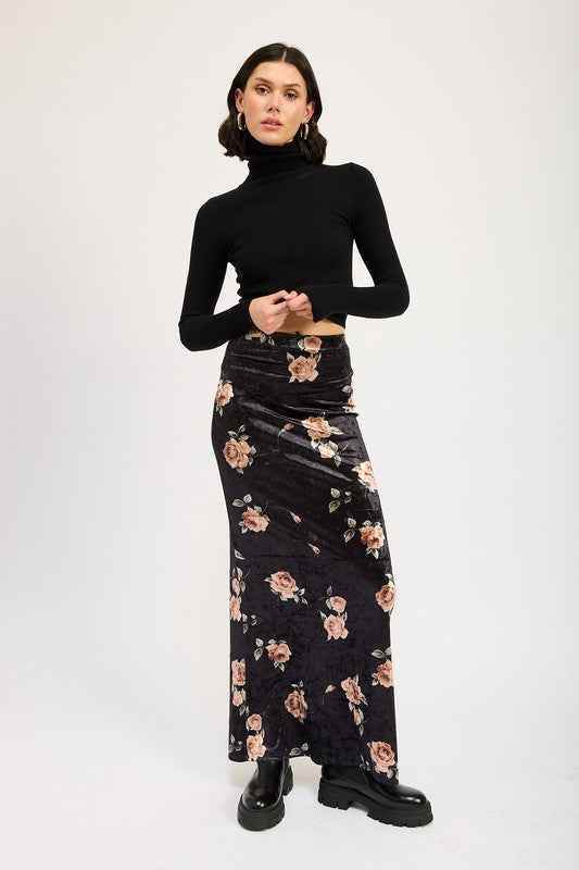 HIGH WAIST MAXI PENCIL SKIRT - Akana Style