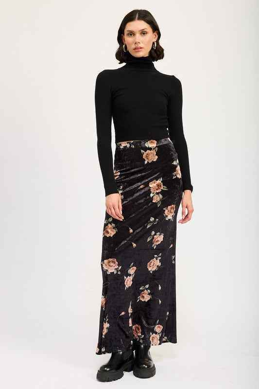 HIGH WAIST MAXI PENCIL SKIRT - Akana Style