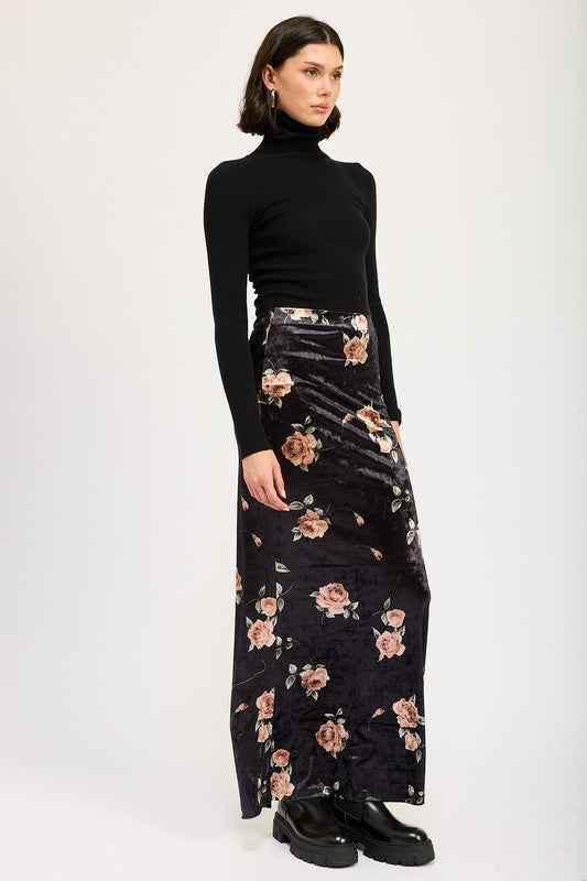 HIGH WAIST MAXI PENCIL SKIRT - Akana Style