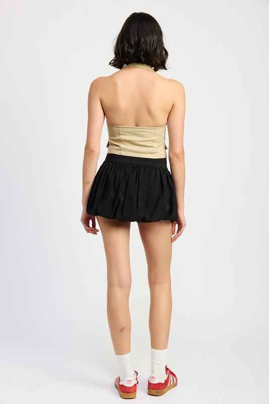 Wrapped Halter Neck Top - Stylish and Versatile for Any Occasion - Akana