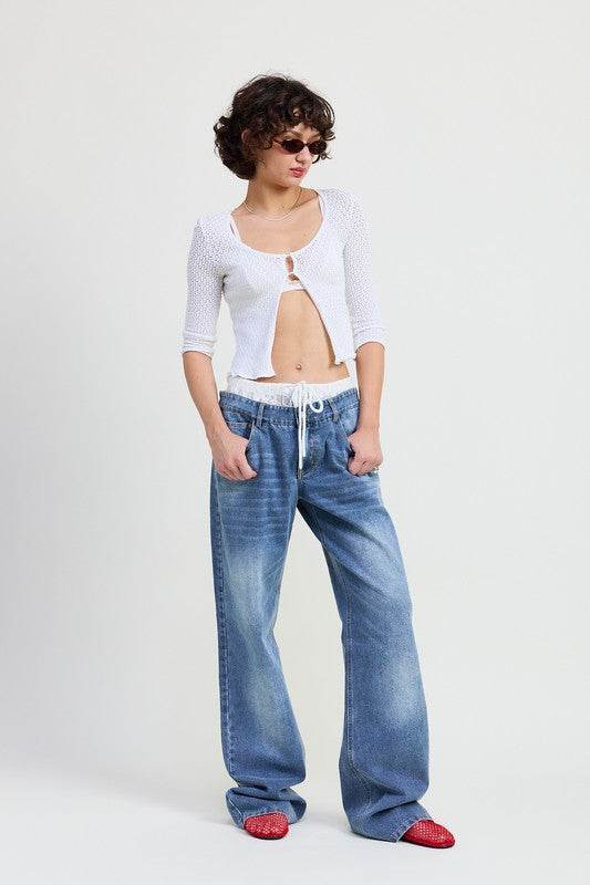 Low Rise Denim Jeans for Effortless Style and Comfort - Akana Style