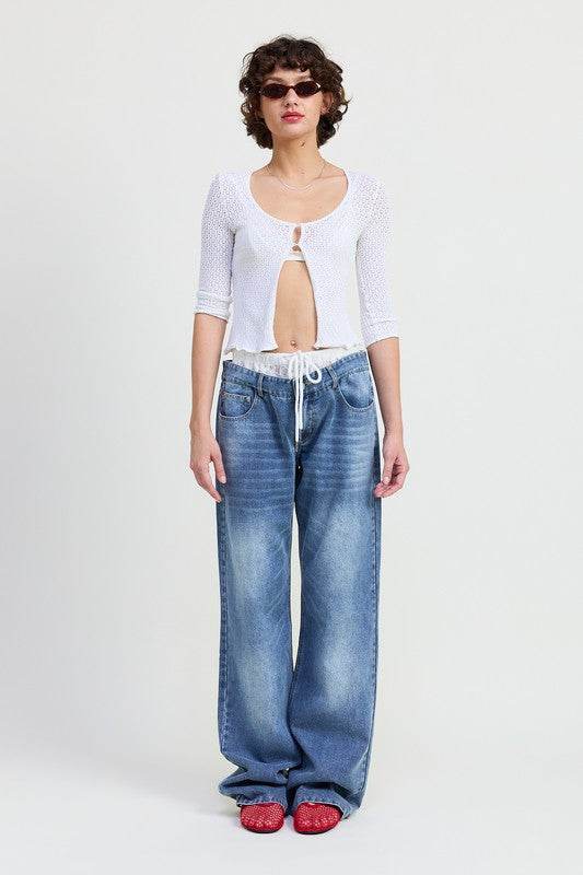 Low Rise Denim Jeans for Effortless Style and Comfort - Akana Style