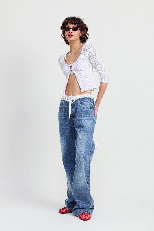 Low Rise Denim Jeans for Effortless Style and Comfort - Akana Style