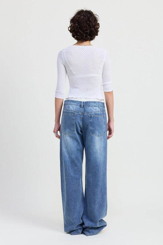 Low Rise Denim Jeans for Effortless Style and Comfort - Akana Style
