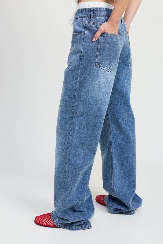 Low Rise Denim Jeans for Effortless Style and Comfort - Akana Style