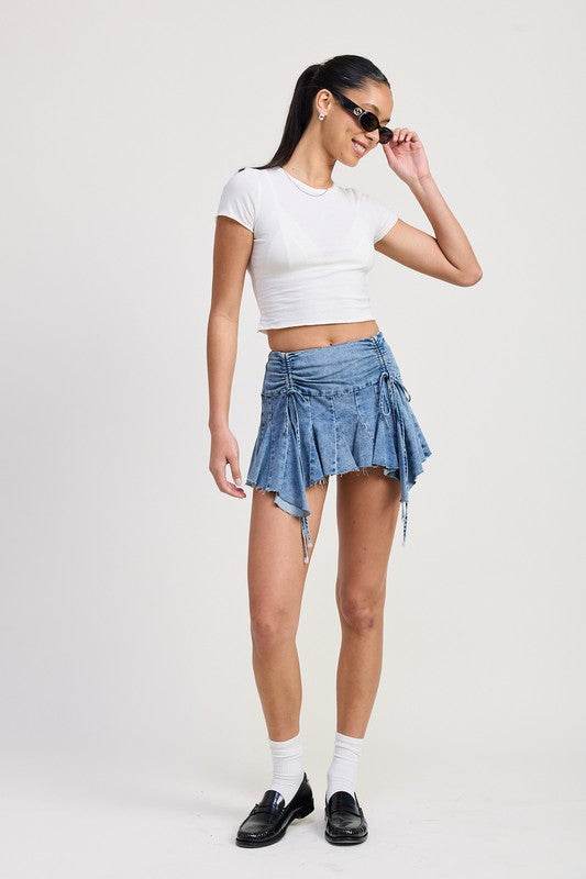 RUFFLE MINI SKIRT - Akana Style