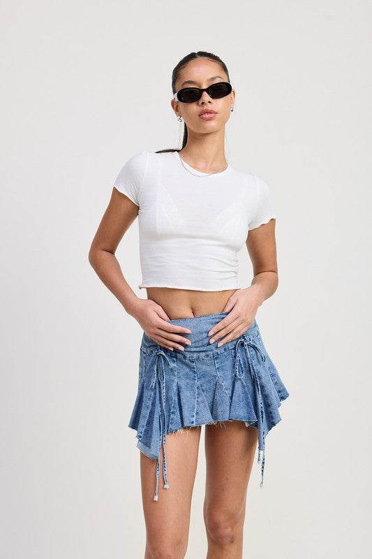 RUFFLE MINI SKIRT - Akana Style