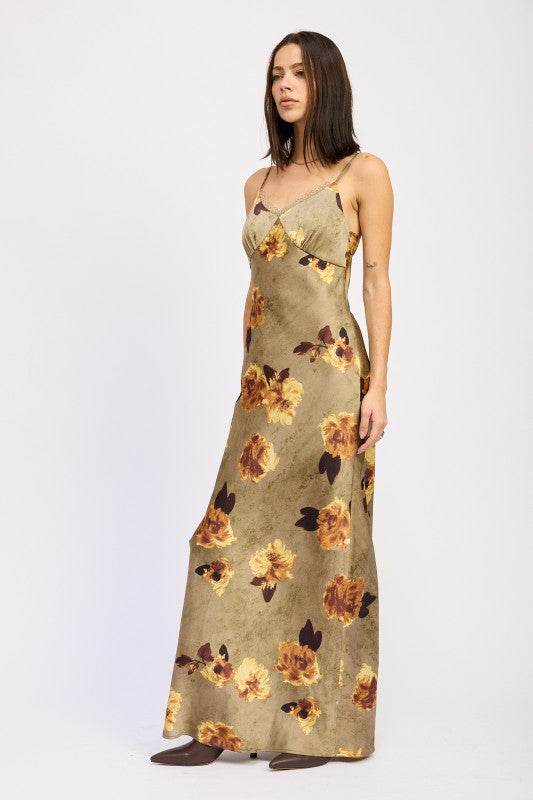 SATIN MID SLIP DRESS - Akana Style