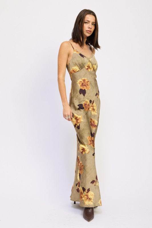 SATIN MID SLIP DRESS - Akana Style