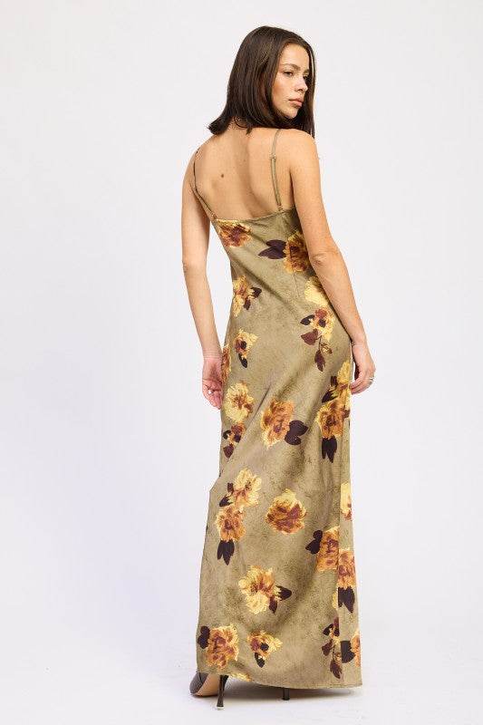 SATIN MID SLIP DRESS - Akana Style