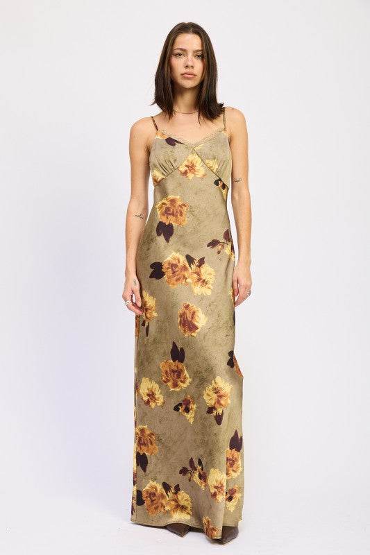 SATIN MID SLIP DRESS - Akana Style