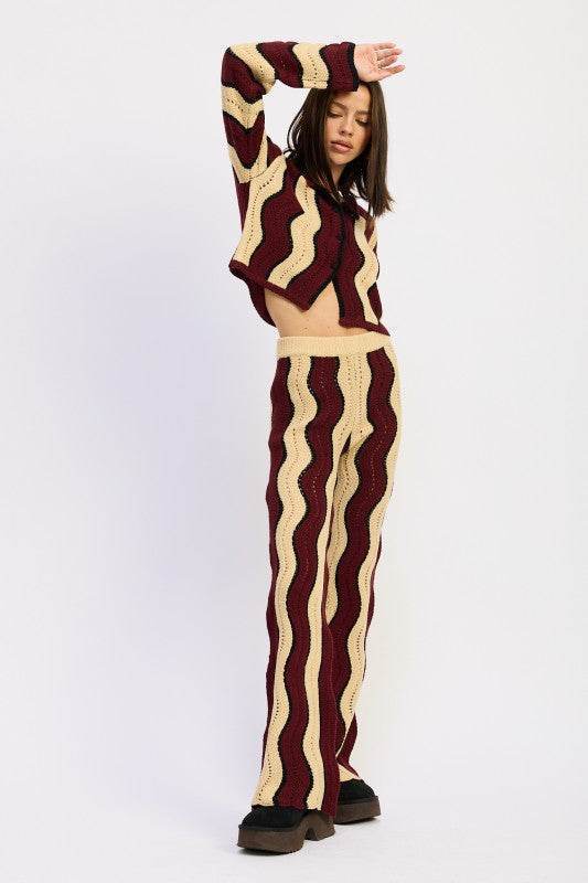 Multi Color Sweater Pants for Cozy and Stylish Comfort - Akana Style